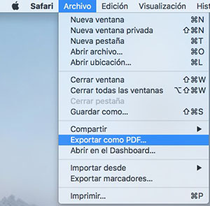 Cómo añadir un atajo de teclado para exportar como PDF en Safari en macOS - Image 1 - professor-falken.com